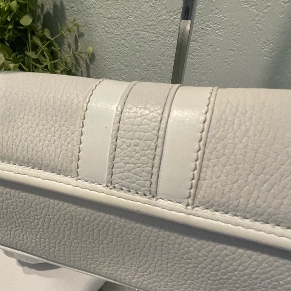 Burberry Classic Clutch Wristlet Bag in White main image 6